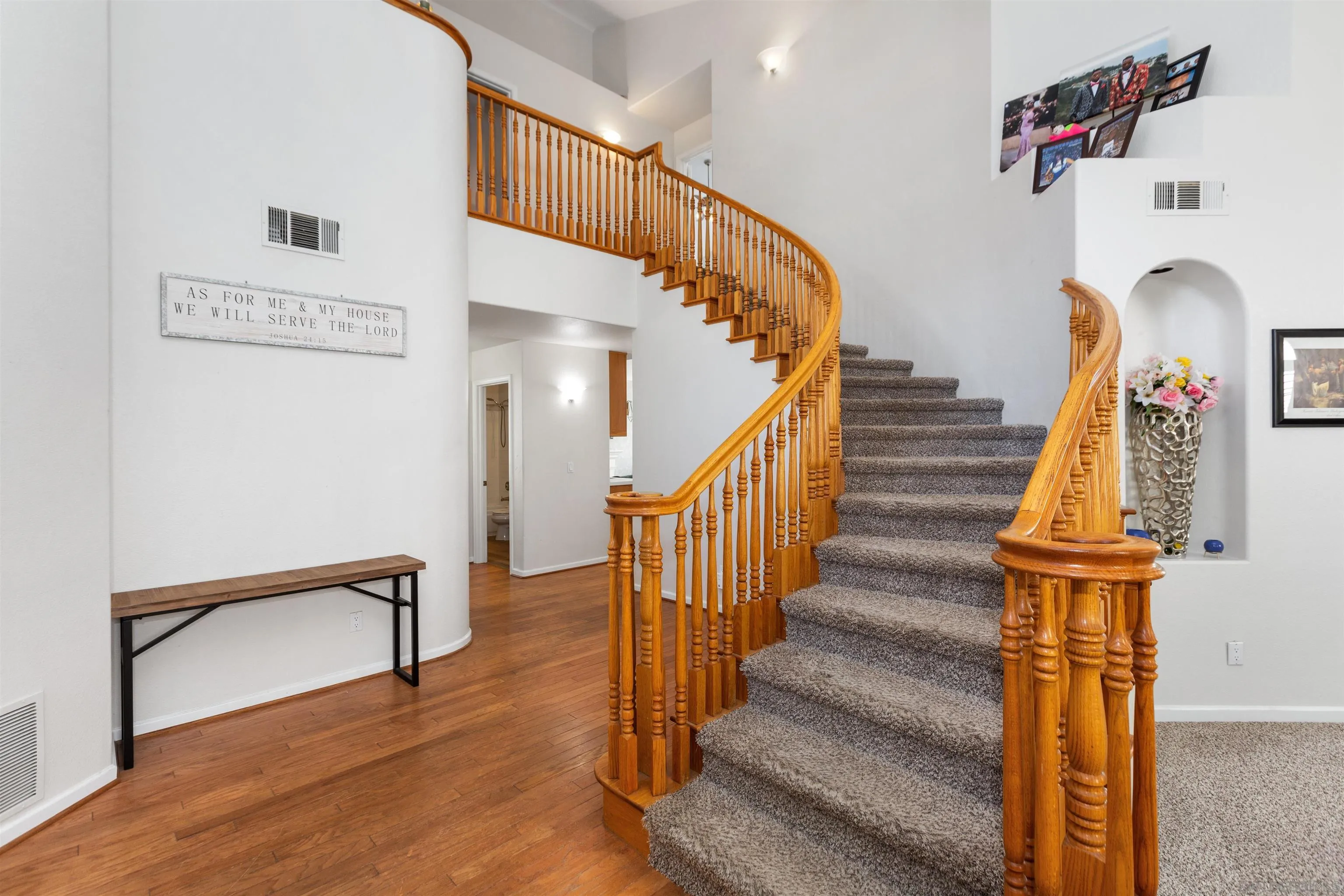 31759 Corte Rosario Temecula, CA 92592 - Photo 21 of 44 a view of entryway with wooden floor and stairs