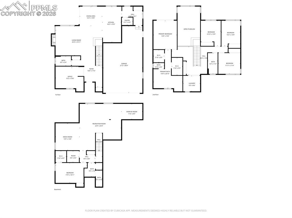 1238 Foothills Farm Way Colorado Springs, CO 80921 - Photo 50 of 50 a picture of a floor plan