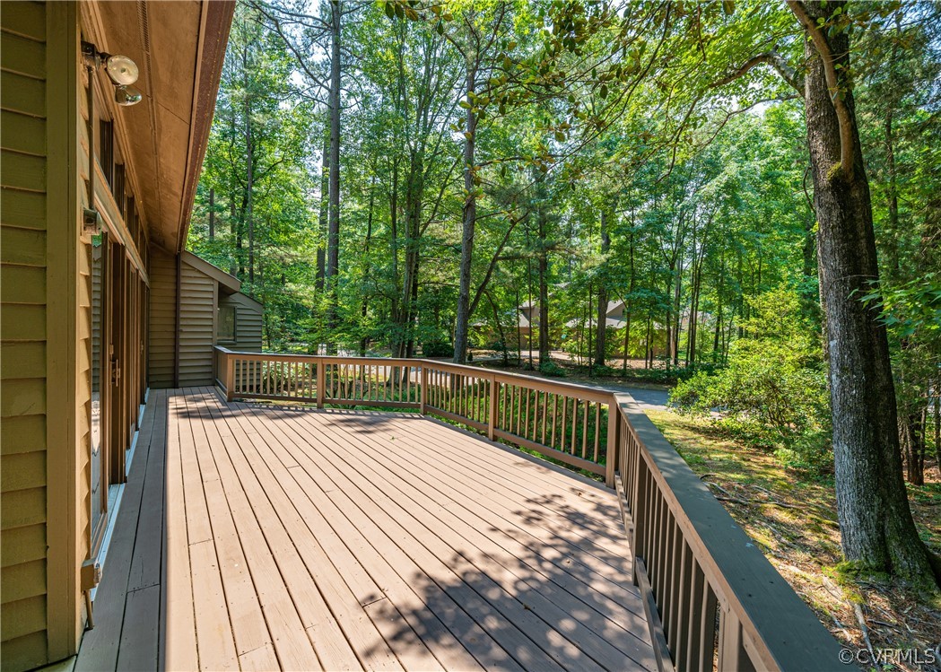 3708 Commodore Point Circle Midlothian, VA 23112 - Photo 21 of 46 a view of balcony with wooden floor and fence