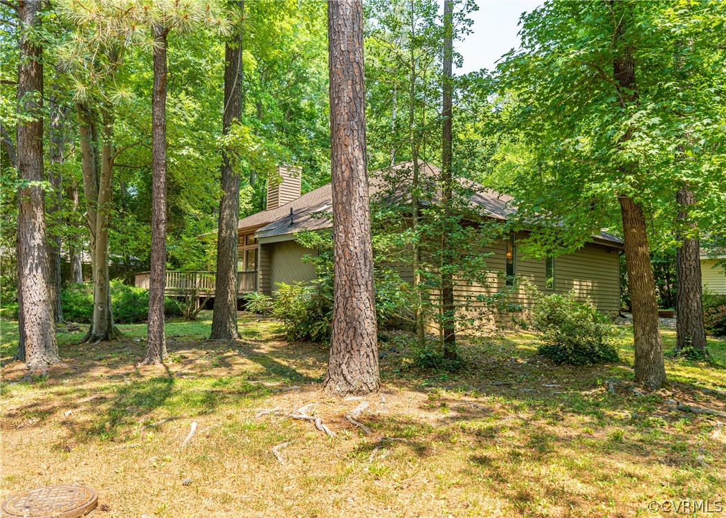 3708 Commodore Point Circle Midlothian, VA 23112 - Photo 25 of 46 a view of a house with backyard and trees