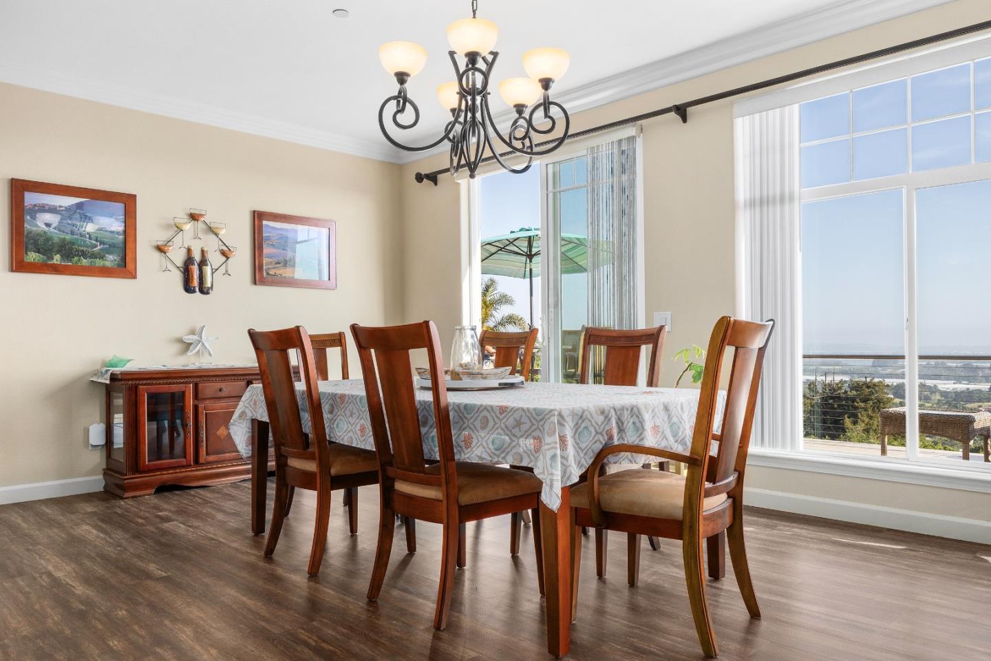 960 Smith Road Watsonville, CA 95076 - Photo 15 of 68 a view of a dining room with furniture window and wooden floor