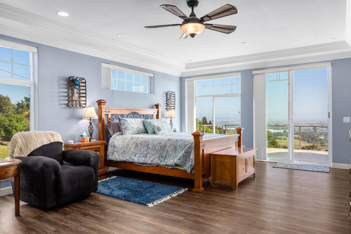 960 Smith Road Watsonville, CA 95076 - Photo 20 of 68 a bedroom with a bed and wooden floor