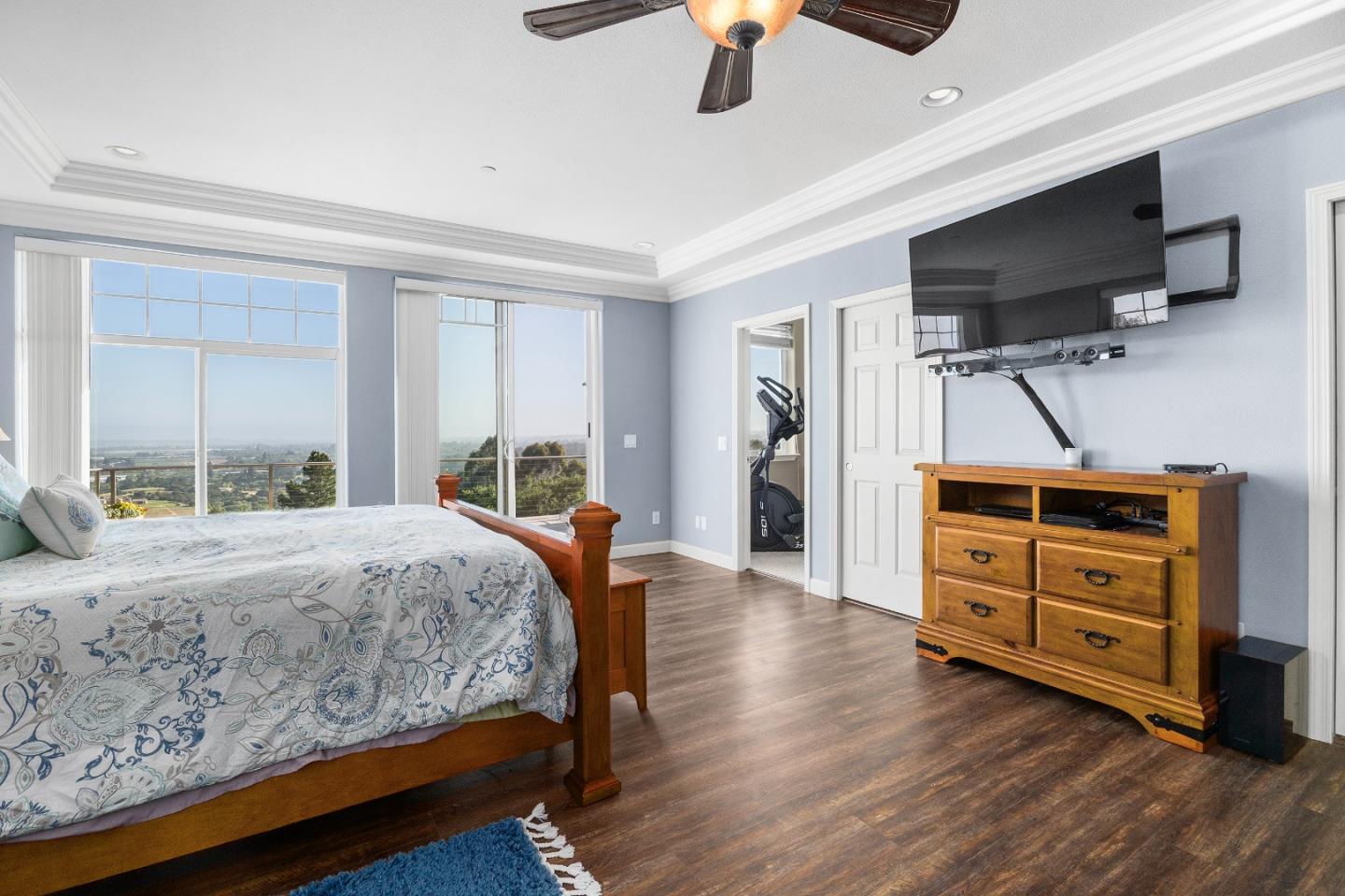 960 Smith Road Watsonville, CA 95076 - Photo 22 of 68 a bedroom with furniture and a flat screen tv