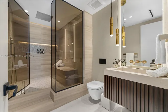 a view of a city with tall buildings