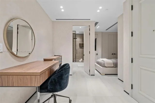 a view of a city with tall buildings