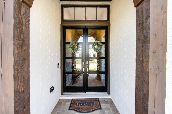 a view of front door