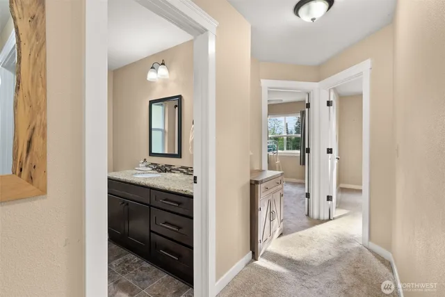 a room with furniture