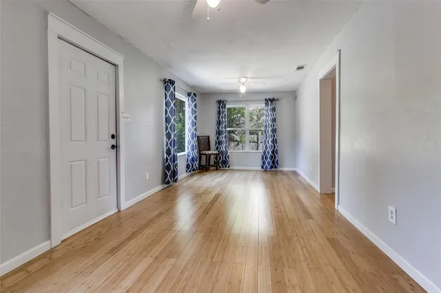 wooden floor in an empty room