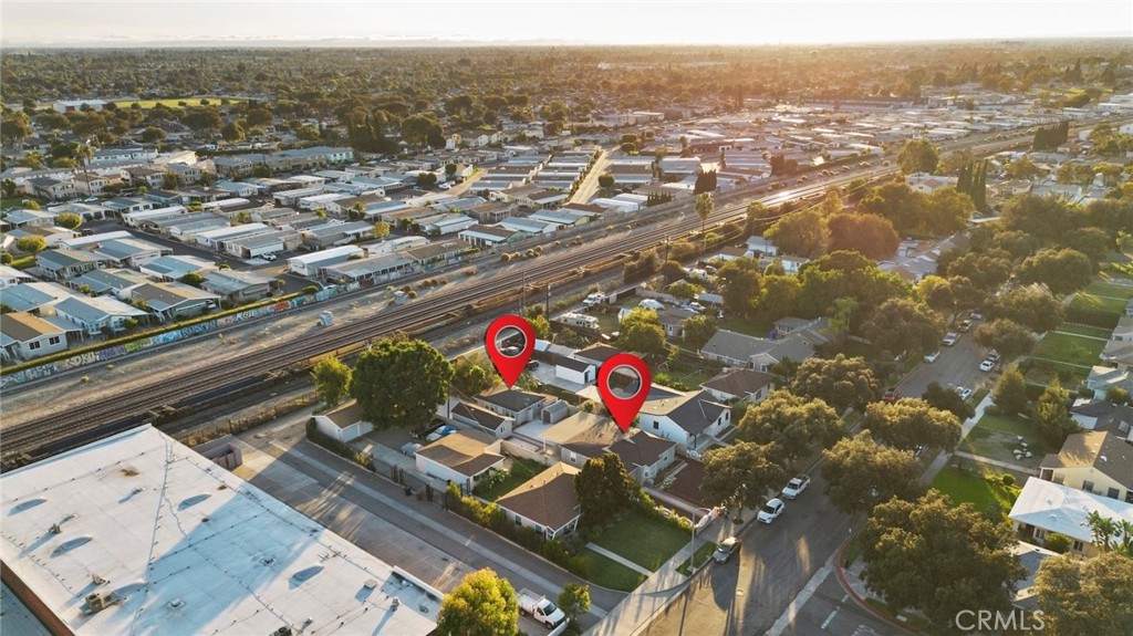 1104 Williamson Avenue Fullerton, CA 92833 - Photo 11 of 75 an aerial view of residential houses with city view