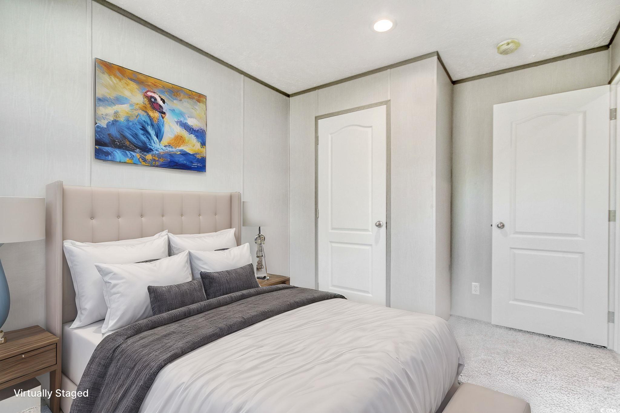 280 Samuel Road Loris, SC 29569 - Photo 20 of 29 Carpeted bedroom featuring ornamental molding and