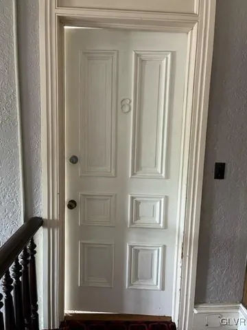 a view of front door