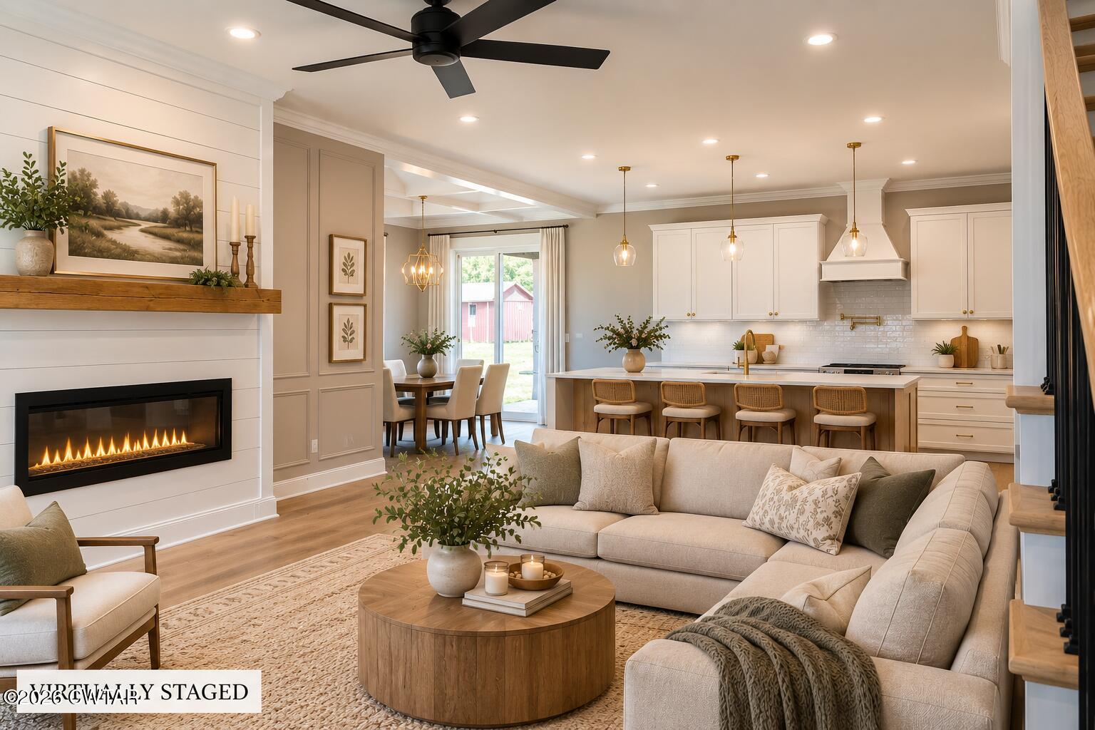 759 Browns Church Road Jackson, TN 38305 - Photo 10 of 37 Virtually Staged Coastal Farmhouse Inter