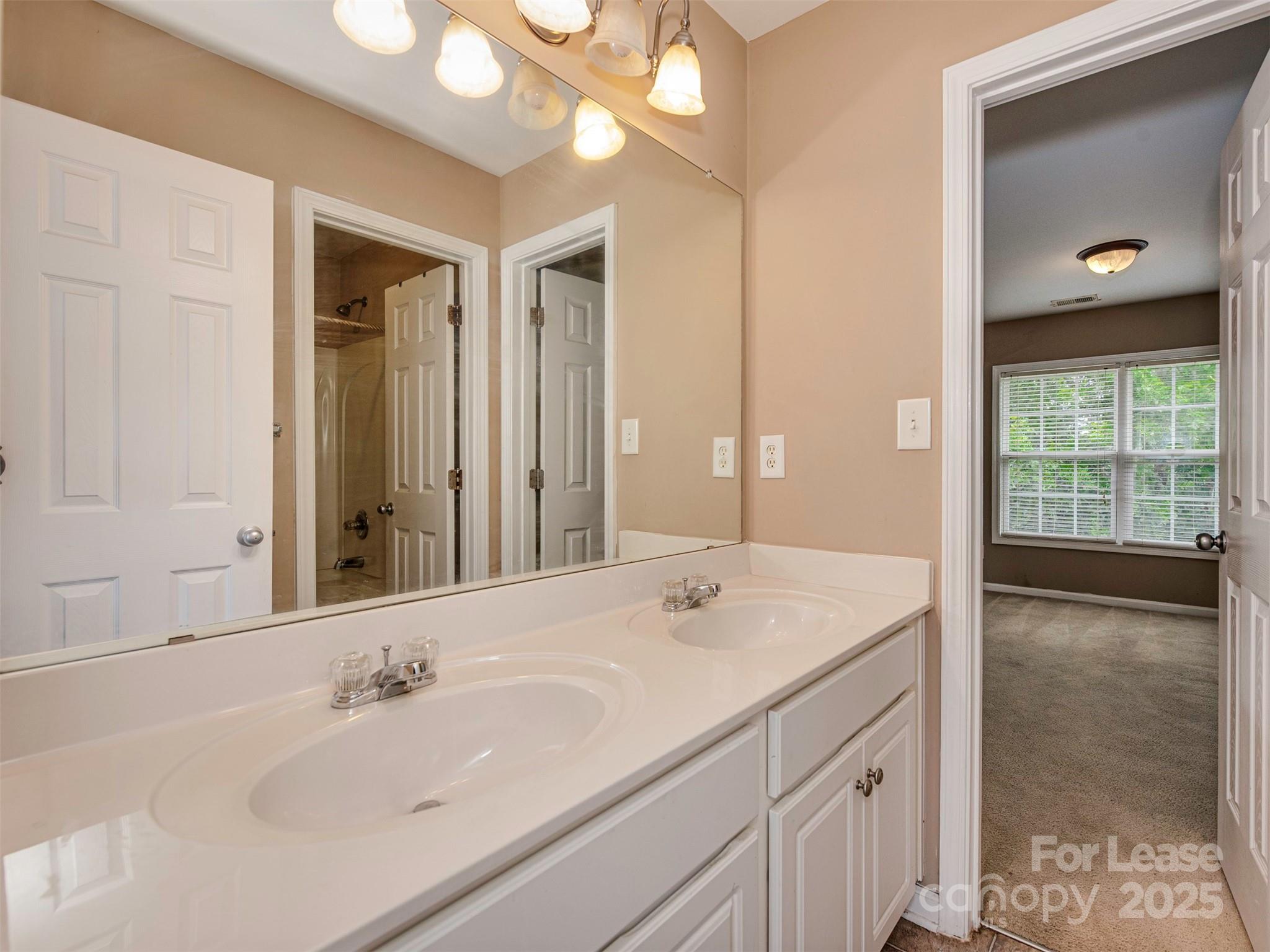 5607 Fulton Ridge Drive Indian Trail, NC 28079 - Photo 12 of 27 a bathroom with a sink and a mirror