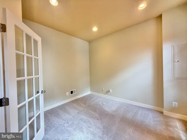 a view of an empty room