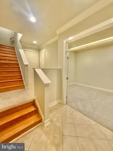 a view of an entryway with staircase