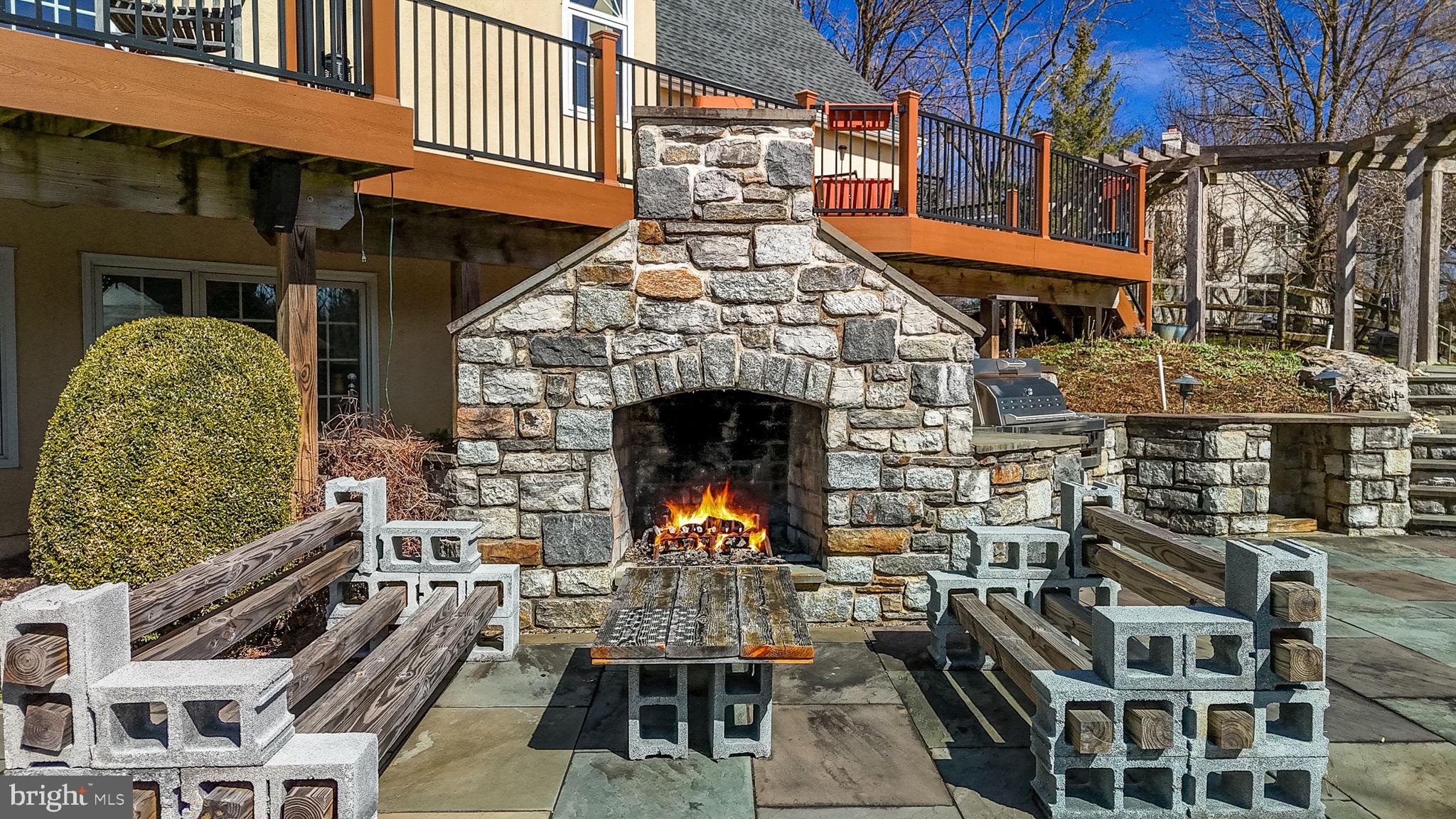 1450 Eaves Spring Drive Malvern, PA 19355 - Photo 12 of 58 outdoor fireplace area