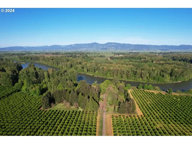a view of lake and mountain