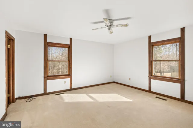 a view of an empty room