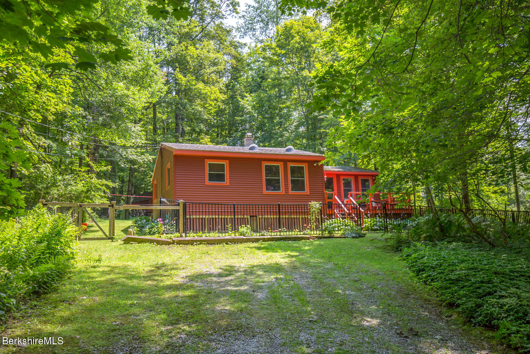1 Massasoit Road Stockbridge, MA 01262 - Photo 27 of 28 a view of a house with backyard