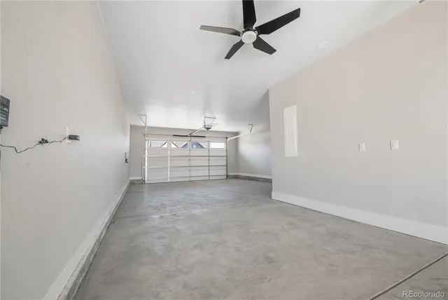 a view of a room with storage and utility room