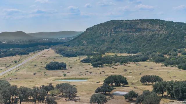 a view of lake and mountain