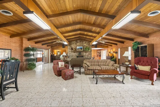 a view of a chairs in a patio