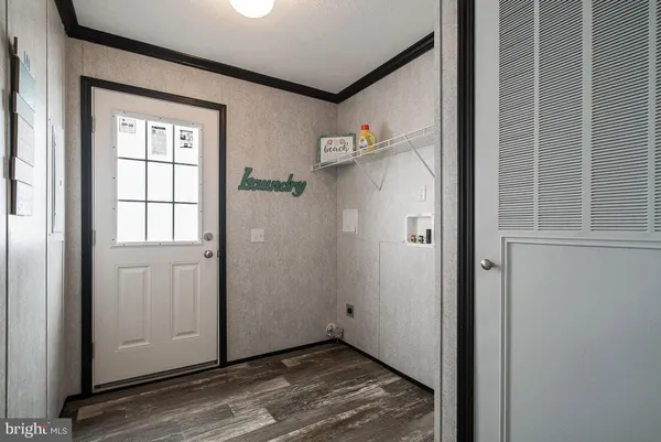 a view of a room that has a window in it