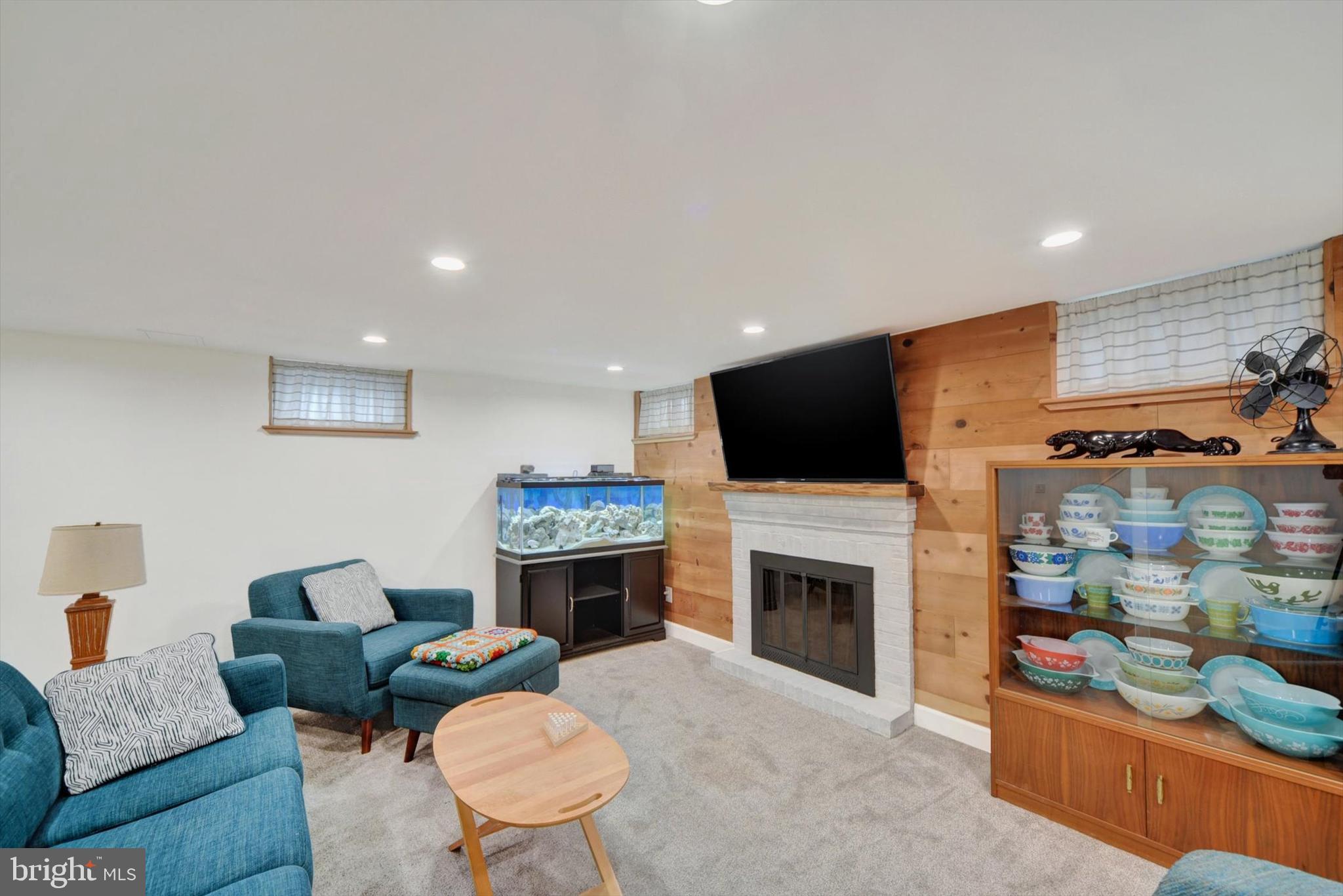 1548 Dellsway Road Towson, MD 21286 - Photo 24 of 32 Club Room with decorative fireplace