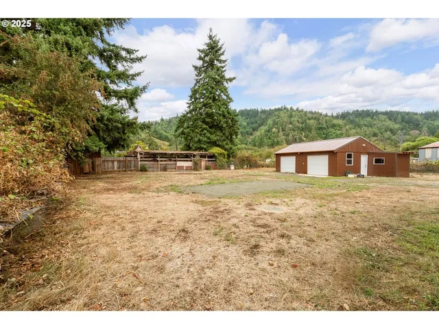 a view of swimming pool with a yard