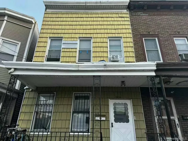 a front view of a multi story building