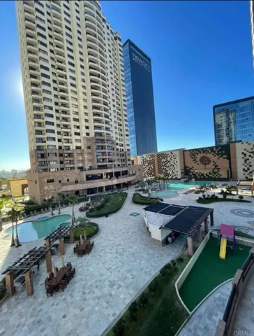 an aerial view of a fireplace with toys