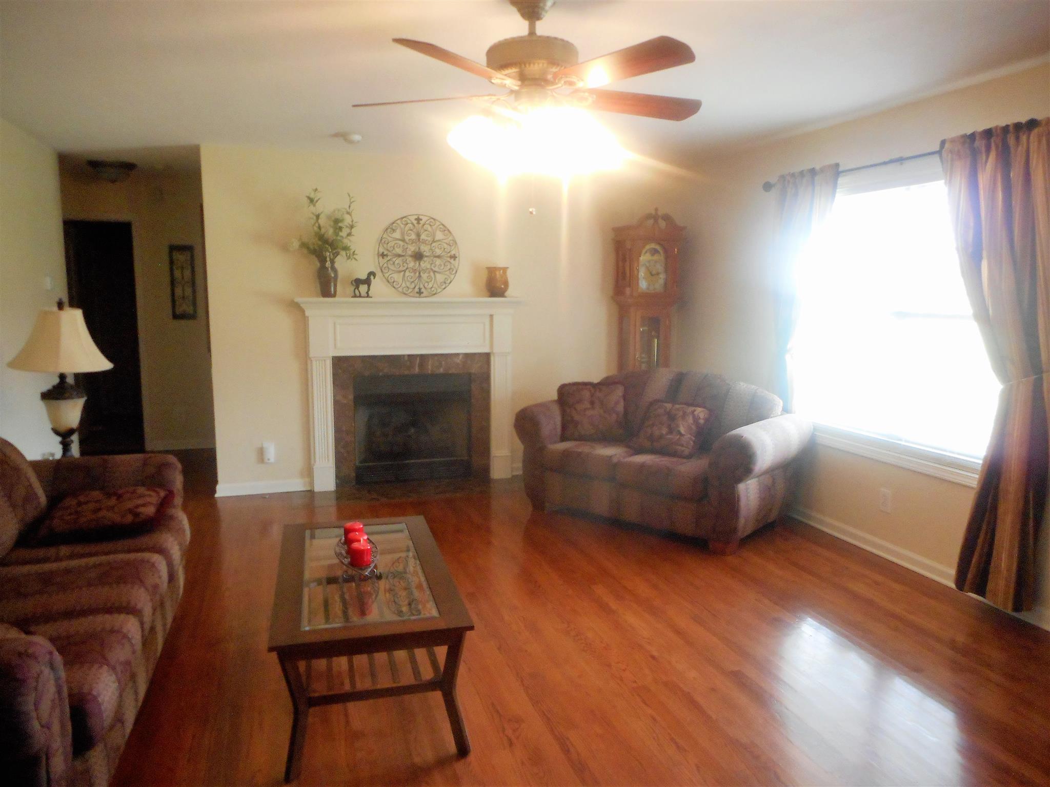 4202 Roy Cole Road Springfield, TN 37172 - Photo 3 of 17 a living room with furniture and a fireplace