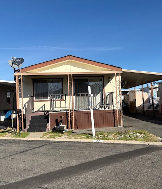 a front view of a house