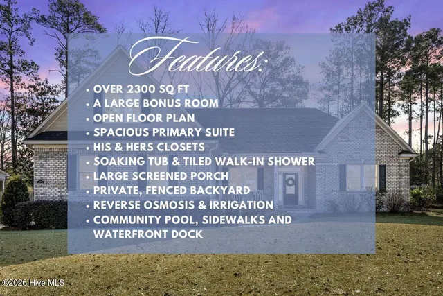 $595,000 | 376 Crown Pointe Drive, Hampstead, NC 28443