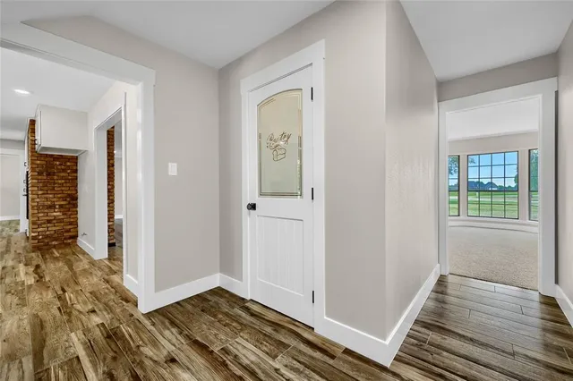 wooden floor in a gallery