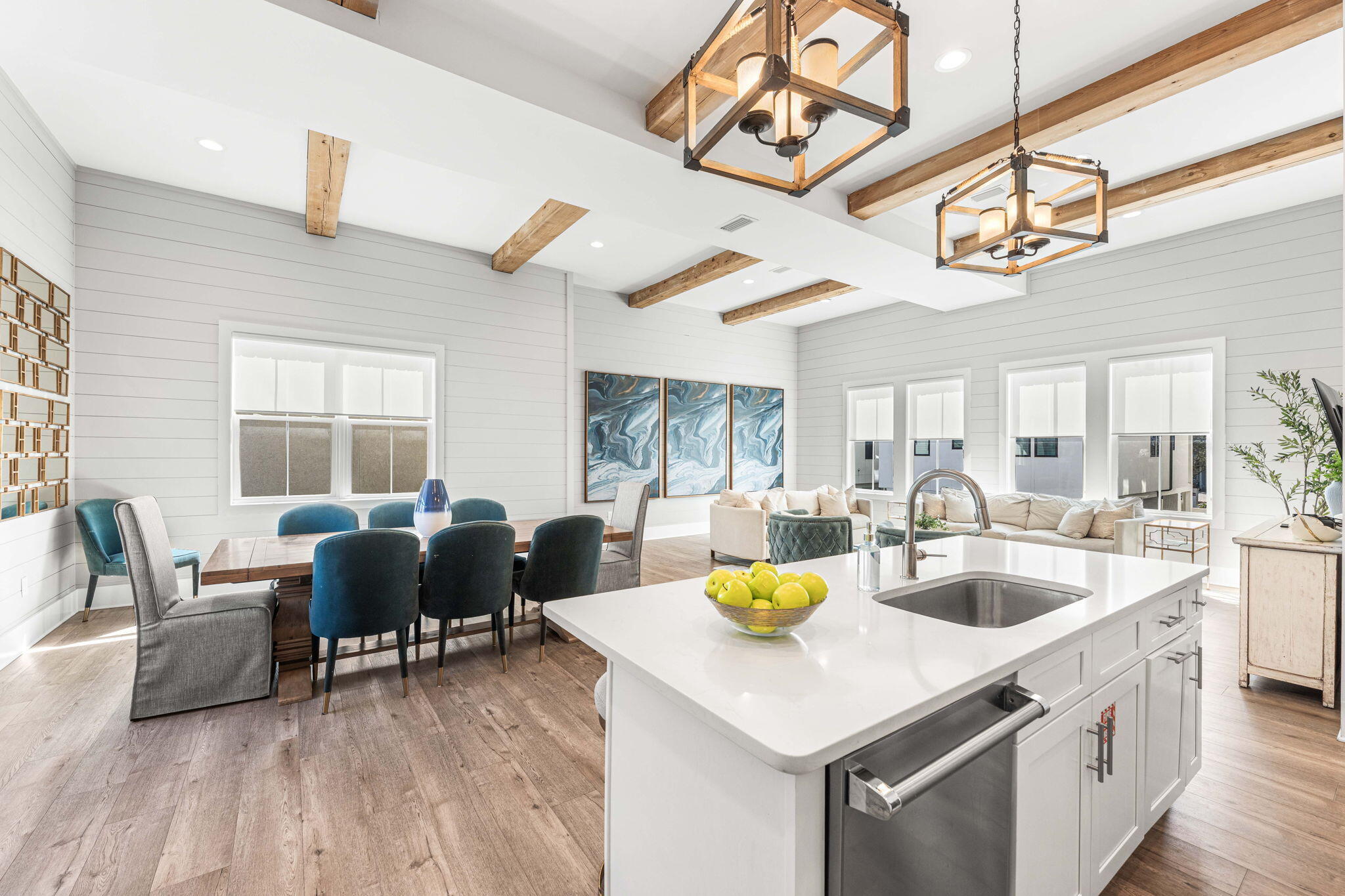 35 Cote D Azur Drive Santa Rosa Beach, FL 32459 - Photo 18 of 54 a kitchen with a dining table chairs stove and kitchen view