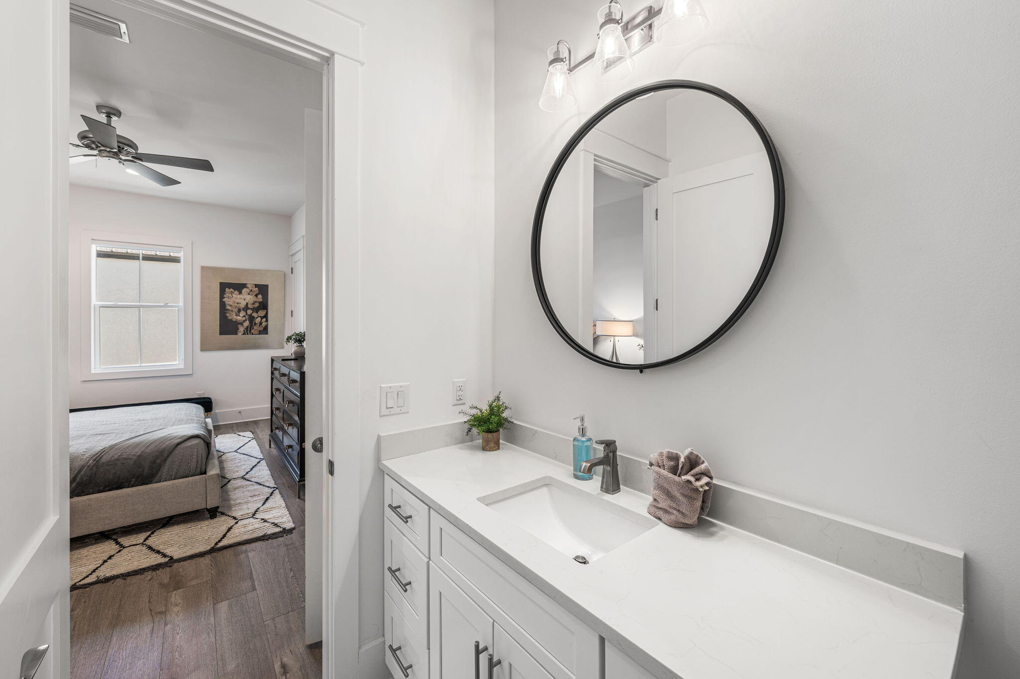 35 Cote D Azur Drive Santa Rosa Beach, FL 32459 - Photo 45 of 54 a bathroom with a sink and a mirror