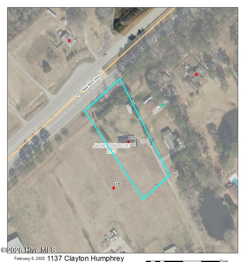 1137 Clayton Humphrey Road Jacksonville, NC 28546 - Photo 30 of 30 Aerial