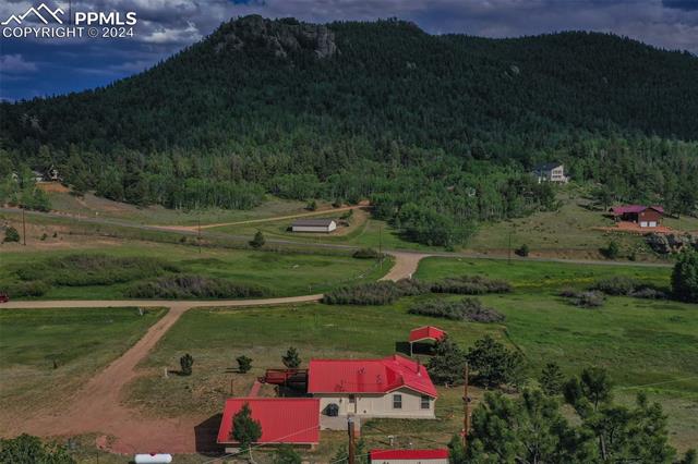 35 Cree Path Lake George, CO 80827 - Photo 35 of 46 Bird's eye view featuring a rural view and a mountain view