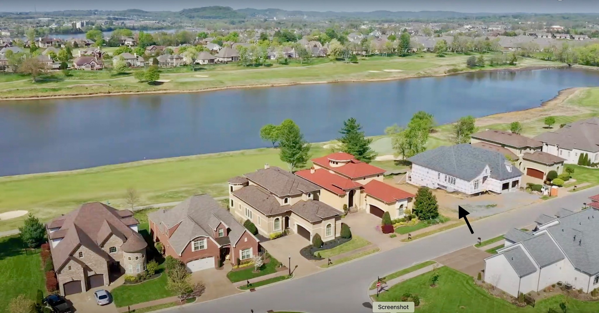 886 Fairington Way Gallatin, TN 37066 - Photo 13 of 22 an aerial view of a house with a lake view