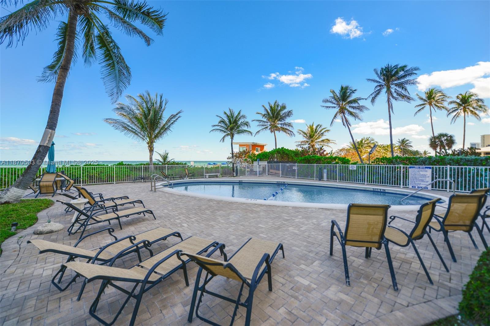 1936 South Ocean Drive, Unit 3C Hallandale Beach, FL 33009 - Photo 23 of 23 a view of outdoor space with seating area