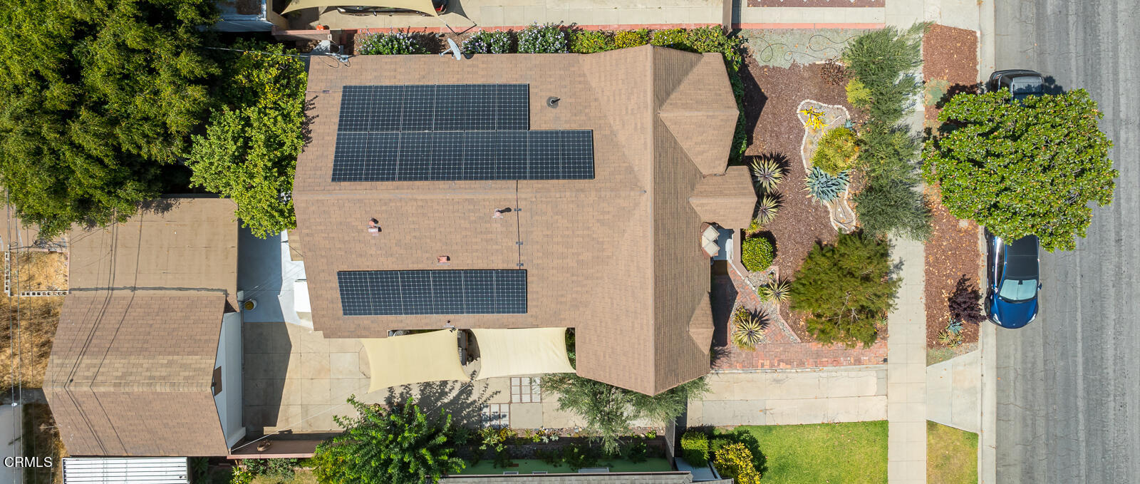 6540 Northside Drive Los Angeles, CA 90022 - Photo 54 of 54 an aerial view of a house with a yard