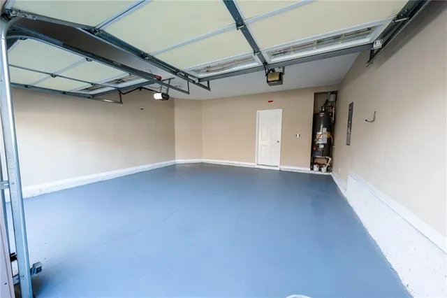 a view of a backyard with a garden and plants