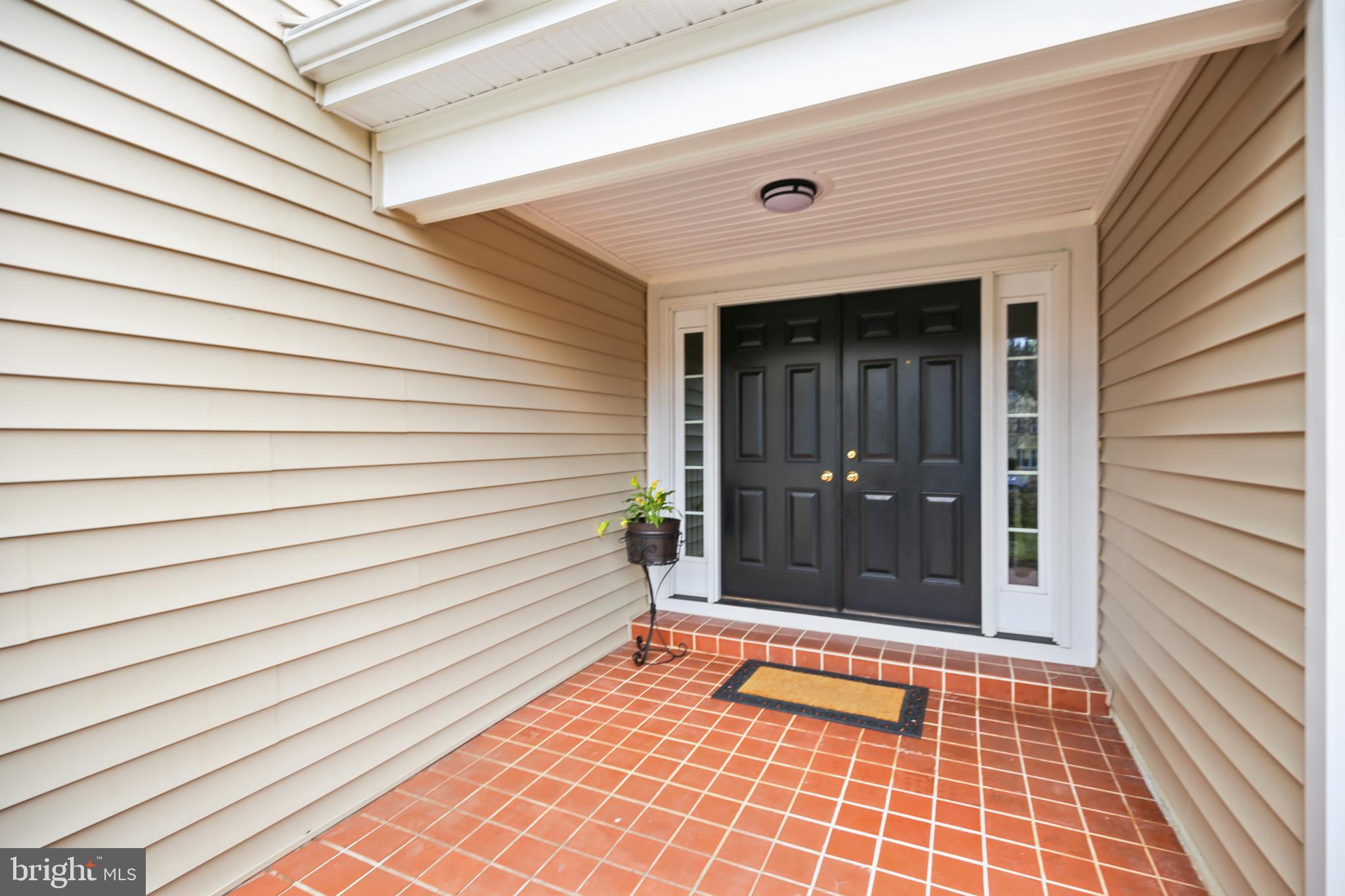 Inviting covered front porch