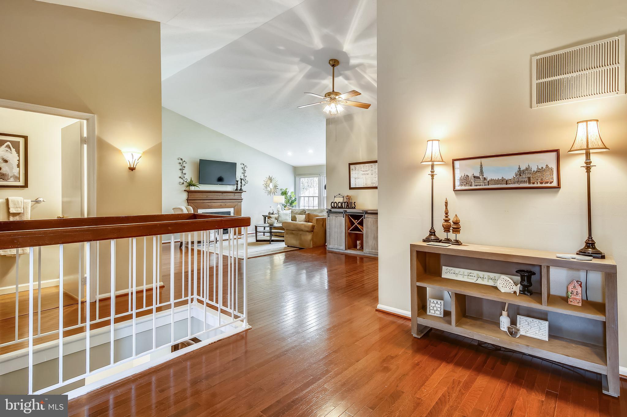 Soaring ceilings in the family room
