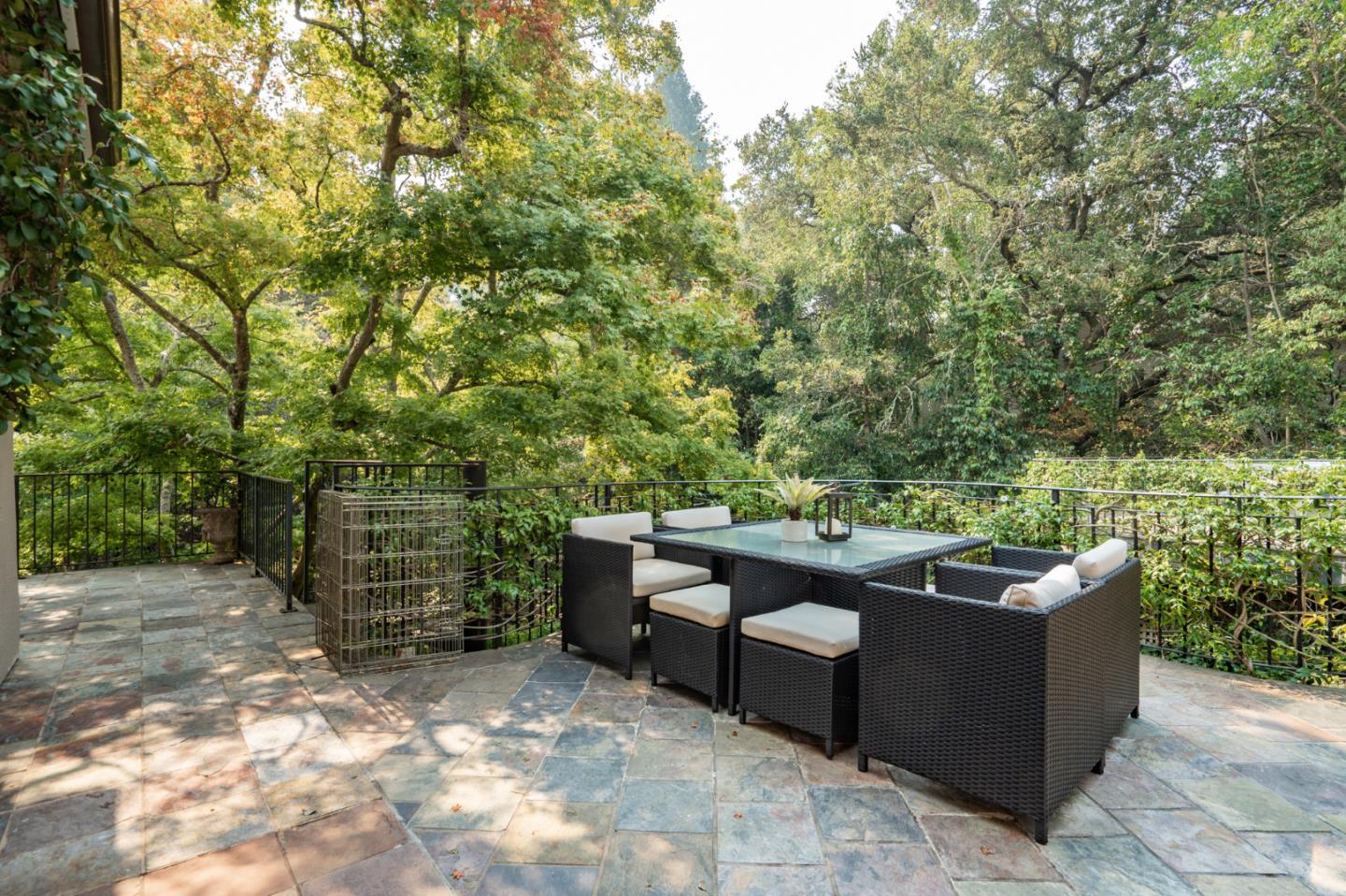 843 Chiltern Road Hillsborough, CA 94010 - Photo 80 of 94 a view of a yard with outdoor seating