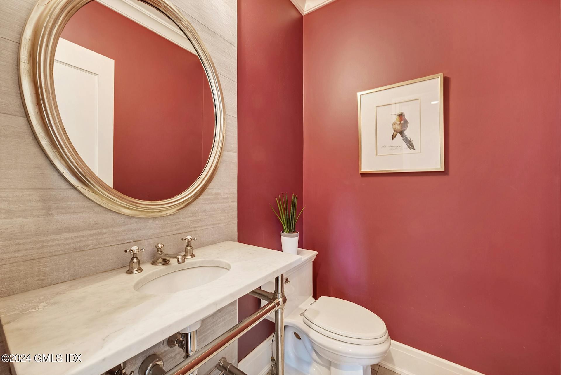 11 Meyer Place Riverside, CT 06878 - Photo 13 of 38 a bathroom with a sink mirror vanity and toilet