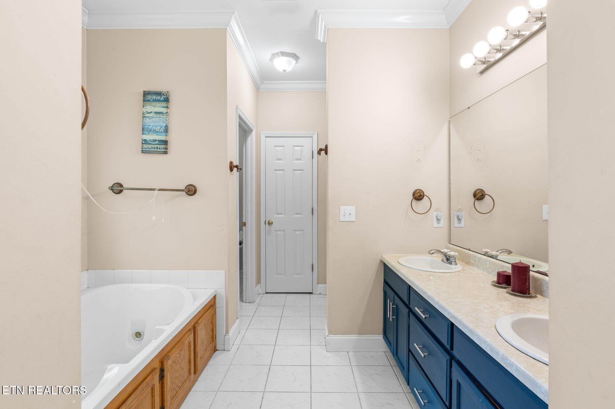 192 Savannah Ridge Trail Cleveland, TN 37323 - Photo 13 of 23 a bathroom with a tub sink and mirror