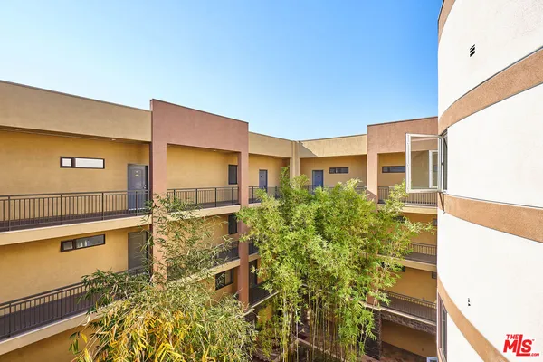 a view of a balcony