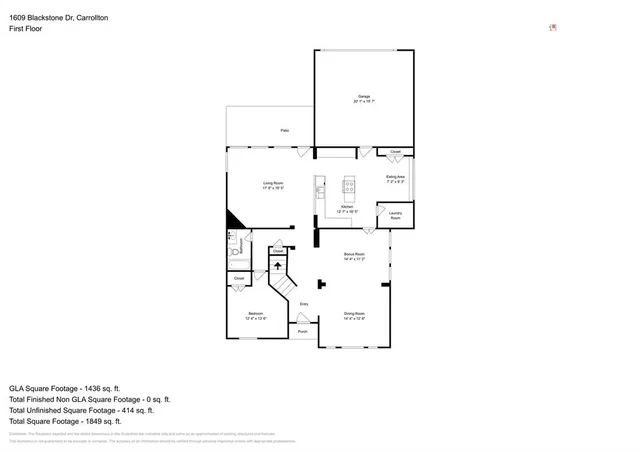 $2,500 | 1609 Blackstone Drive, Carrollton, TX 75007
